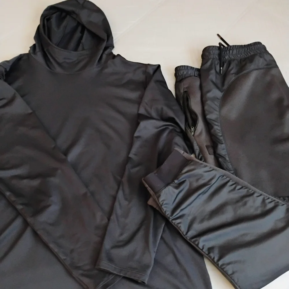 MEN'S UNDER ARMOUR TRACK SUIT WITH HEATGEAR HOODIE AND GORE TEX JOGGERS COMBO XL - Picture 4 of 9